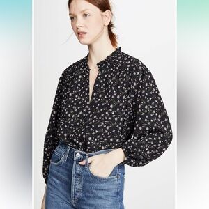 Cupcakes and Cashmere Floral Peasant Top